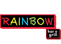 Rainbow Bar and Grill logo website footer