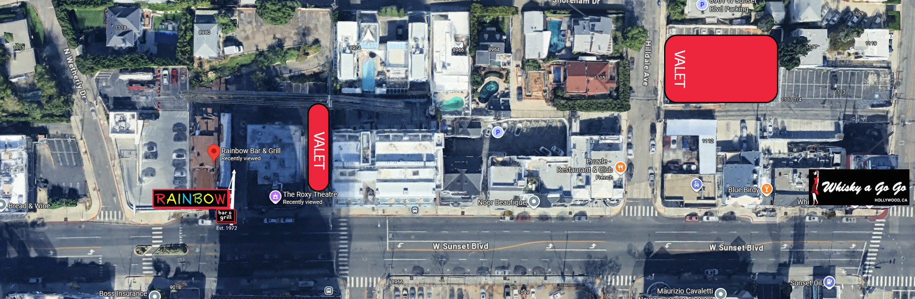 Sunset Strip bar parking