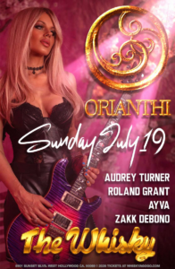 Orianthi Audrey Turner Roland Grant AYVA Zakk DeBono - Rainbow Bar and Grill | Iconic Sunset Strip Restaurant & Rock Bar Orianthi Audrey Turner Roland Grant AYVA Zakk DeBono