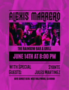 Alexis Marrero - Rainbow Bar and Grill | Iconic Sunset Strip Restaurant & Rock Bar Alexis Marrero